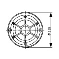 25W Alumnium PA System Lautsprecher Treibereinheit